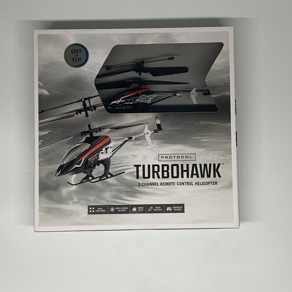 NEW IN BOX PROTOCOL TURBOHAWK 3 Channel Remote Control Helicopter RC Toy